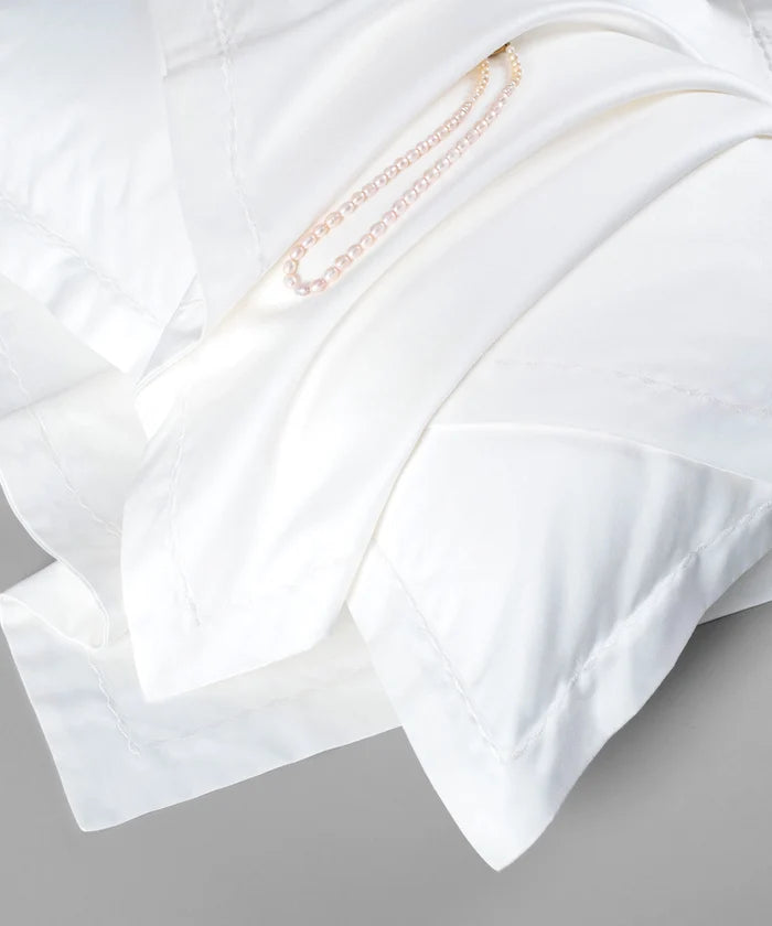 Nectarsoft King Solid Bedsheet Set, White| 600 TC Cotton| 4 Pillow Covers