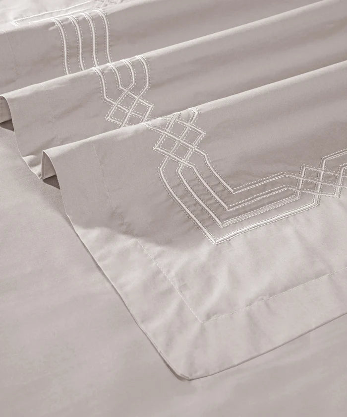 Nectarsoft Luxe Living Solid King Bedsheet Set, Renoir, Powder Puff|300 TC Cotton| 2 Pillow Cover