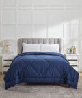 Nectarsoft Signature AC Comforter,400 Tc,  Metallic Blues