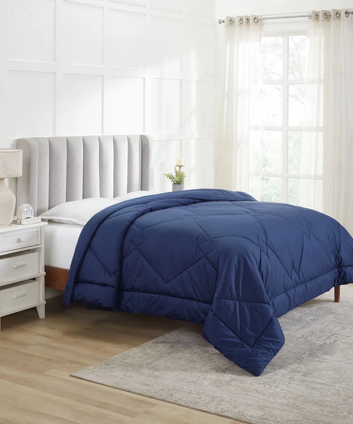 Nectarsoft Signature AC Comforter,400 Tc,  Metallic Blues
