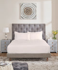 Nectarsoft Signature Select King Bedsheet Set, Marshmallow|400 TC Cotton| 2 Pillow Covers