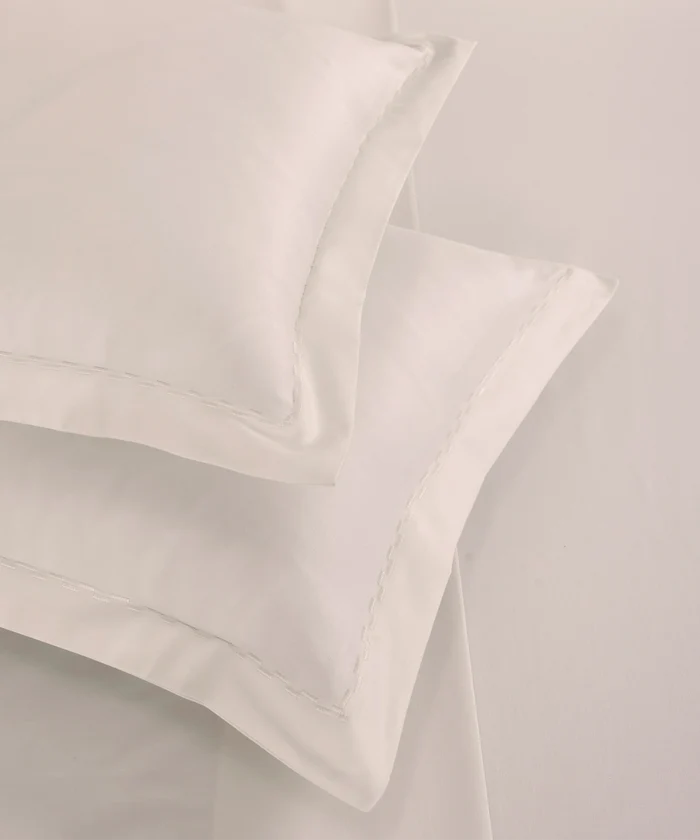 Nectarsoft Signature Select King Bedsheet Set, Marshmallow|400 TC Cotton| 2 Pillow Covers