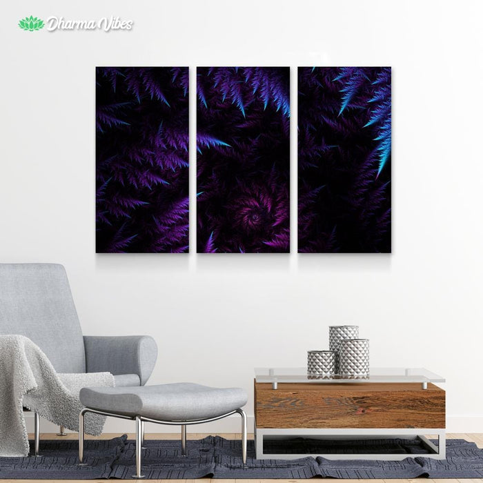 Night Ferns by Cameron Gray 3-Piece Canvas