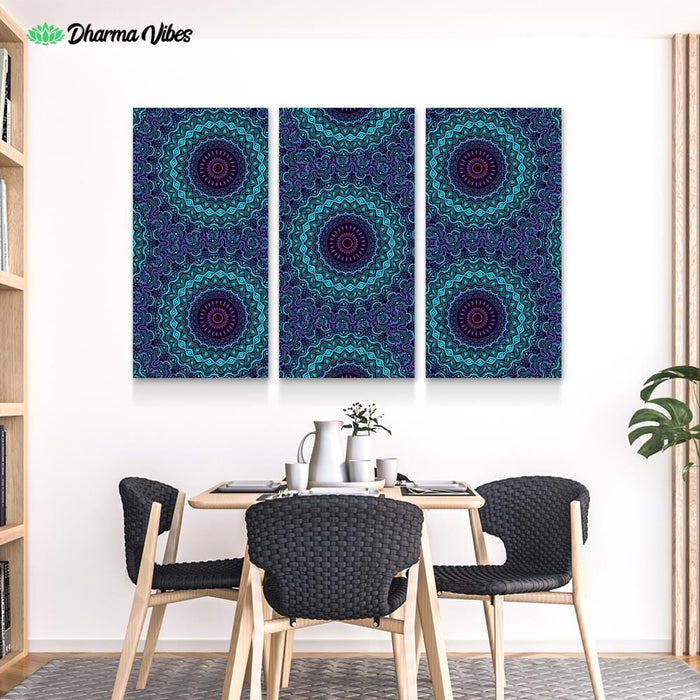 Night Session Visions 3 by Cameron Gray 3-Piece Canvas