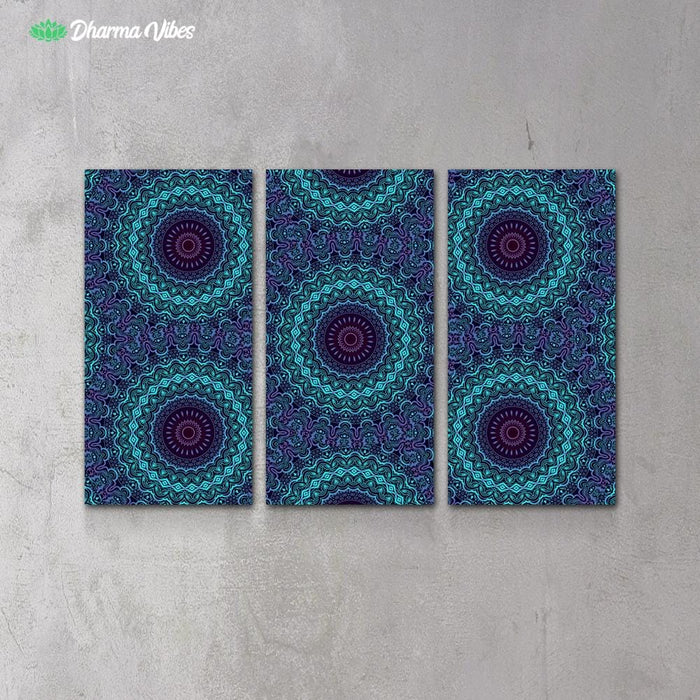 Night Session Visions 3 by Cameron Gray 3-Piece Canvas