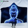 Nocturnal Buddha Full by Mcashe Hooded Blanket