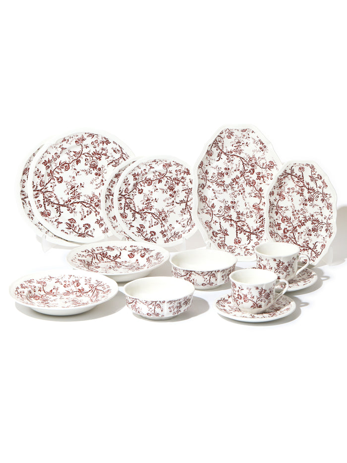 Noisette Bloom Dinnerware Set of 12