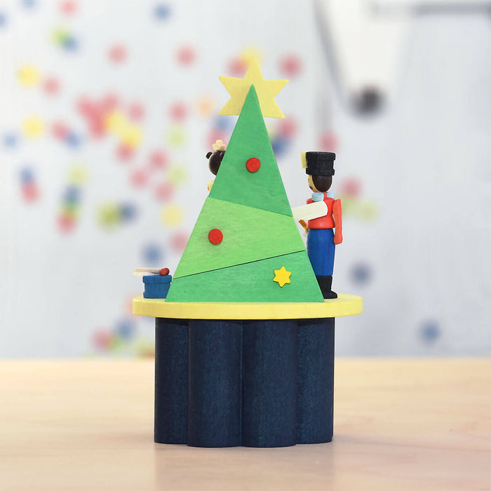 Nutcracker Music Box with Crank, from Germany