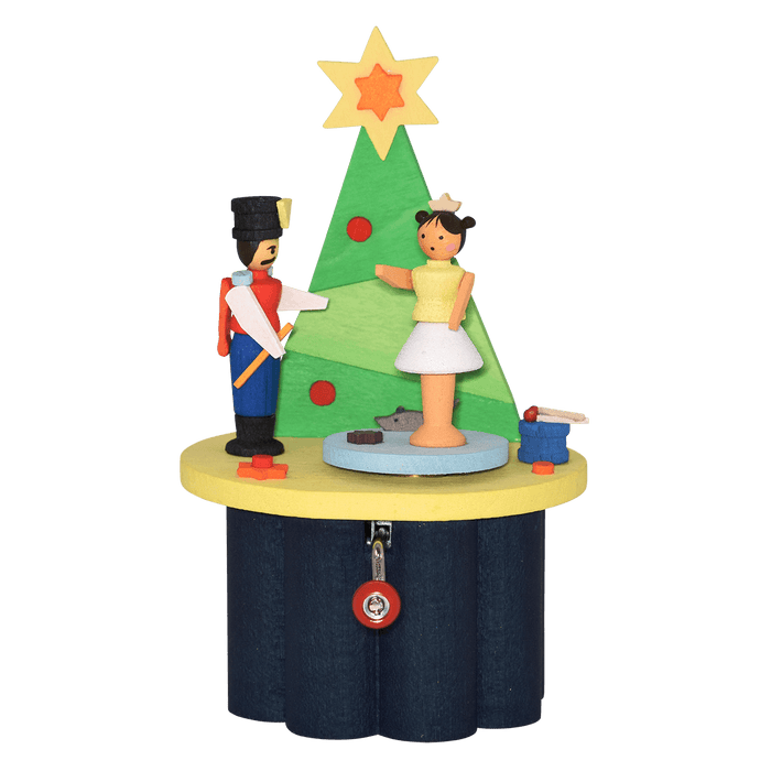 Nutcracker Music Box with Crank, from Germany