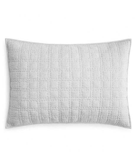 Oake Jersey Quilted King Pillowshams, Fog grey - Machann.com