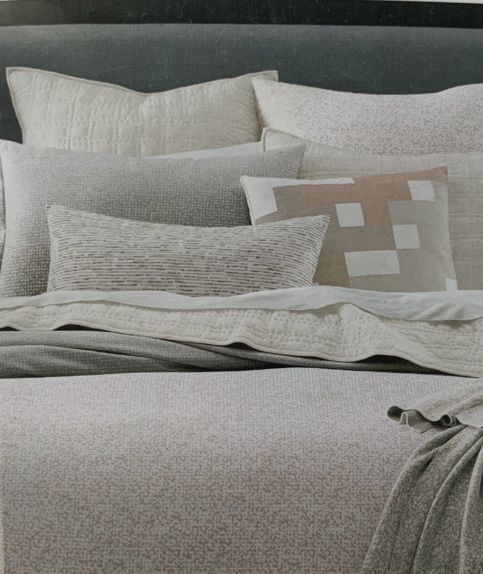 Oake Jersey Quilted King Pillowshams, Fog grey - Machann.com