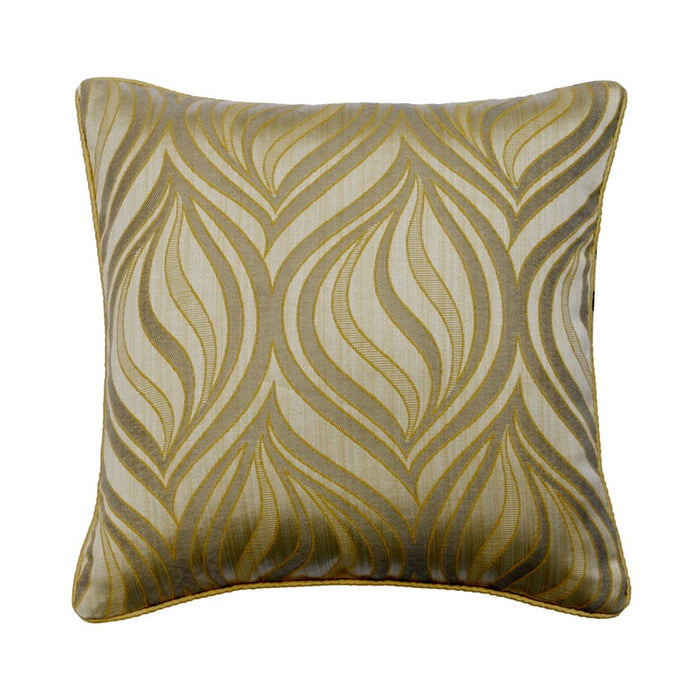 Orange Dusk - Orange Jacquard Throw Pillow Cover