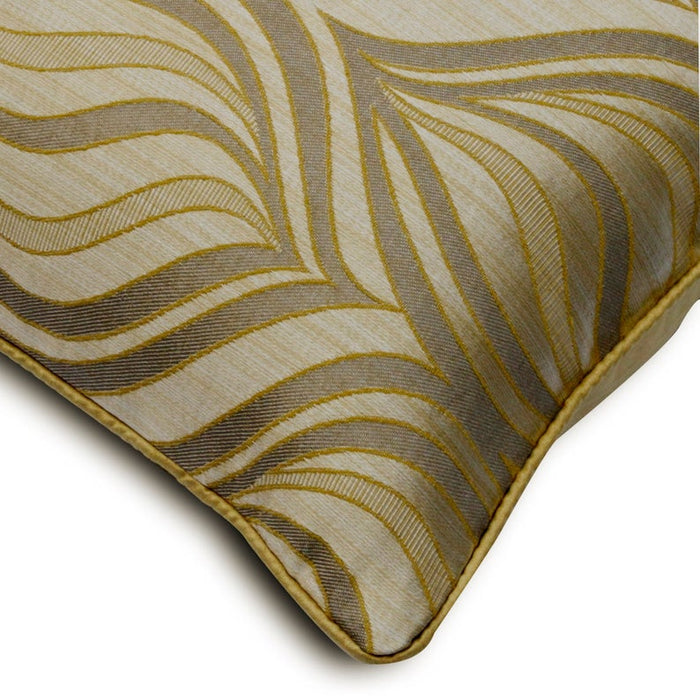 Orange Dusk - Orange Jacquard Throw Pillow Cover