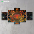 Ornament Mandala by McAshe 5-Piece Canvas