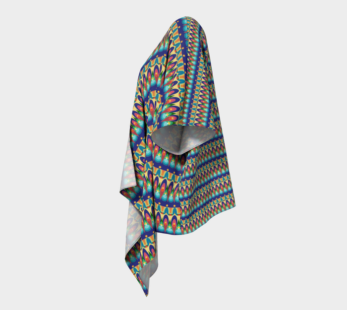 Our Sacred Temples Draped Kimono | Afrocentric Clothing
