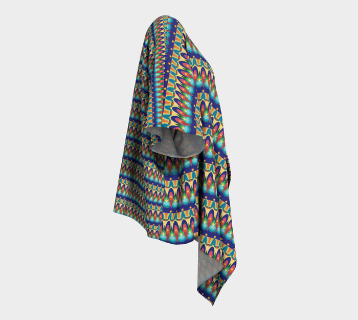 Our Sacred Temples Draped Kimono | Afrocentric Clothing