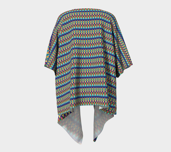Our Sacred Temples Draped Kimono | Afrocentric Clothing