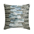 Oxidation Silver Throw Pillow Cover