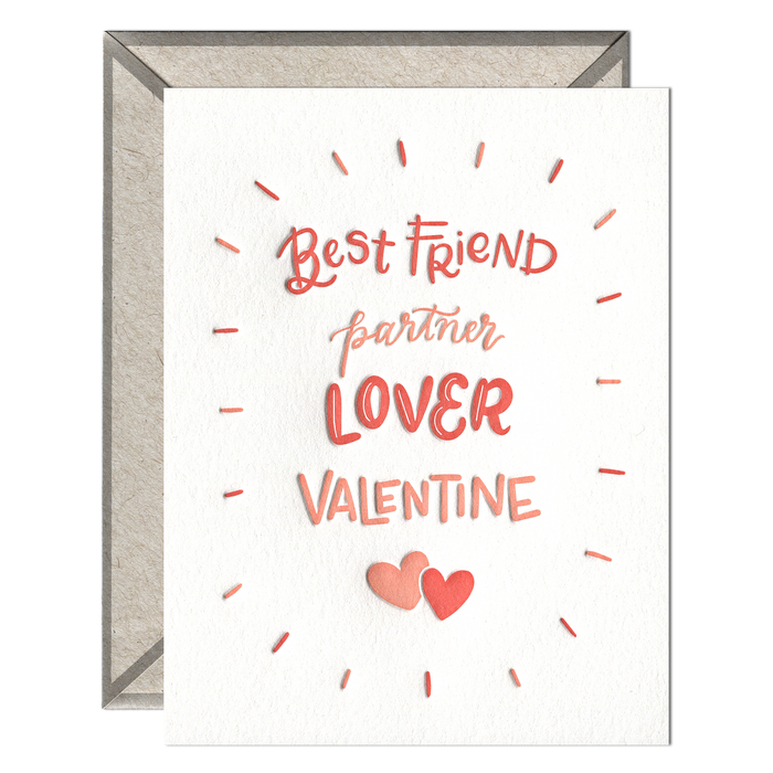 Partner Lover Valentine - greeting card