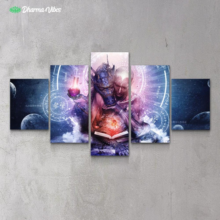 Perhaps The Dreams Are Of Soulmates by Cameron Gray 5-Piece Canvas