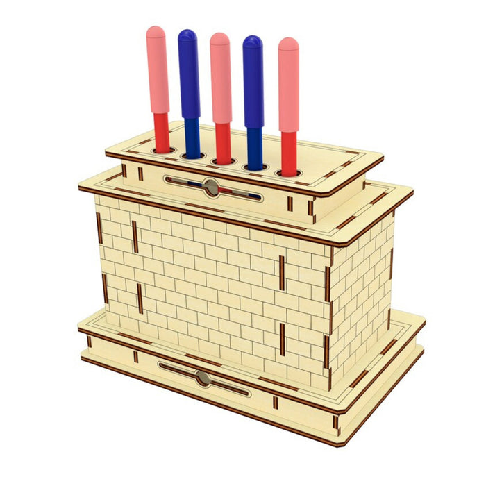 Perpetual Calendar in the Shape of Fireplace with Pen Holder - Glowforge