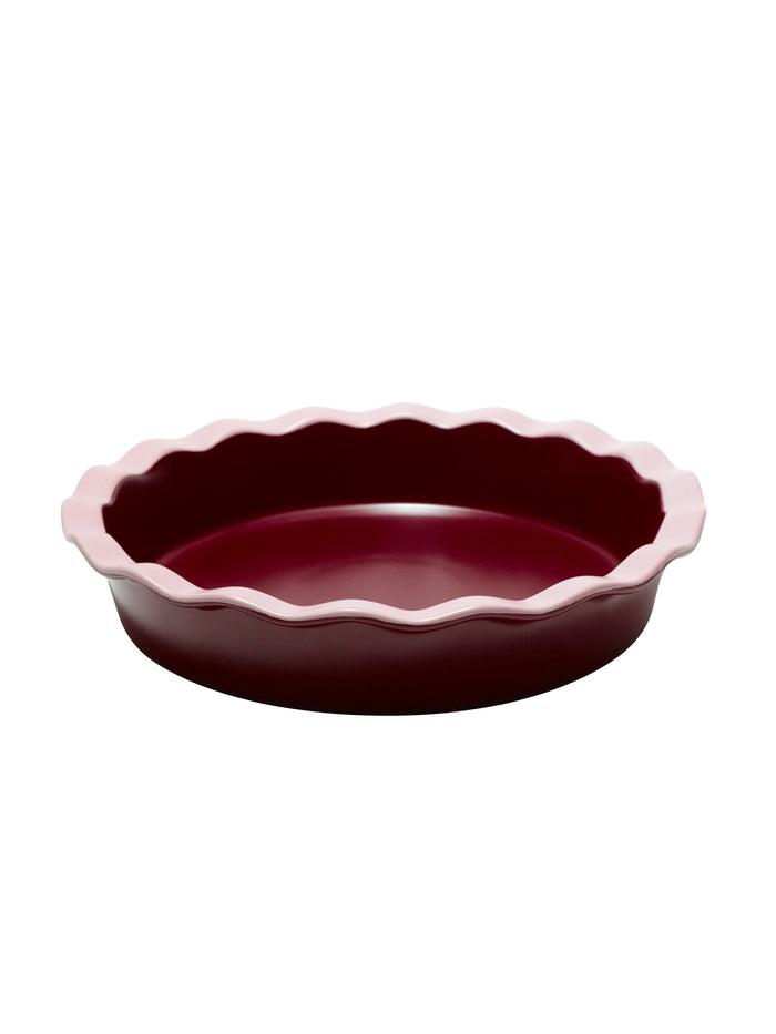 Pie Dish, Cherry Lacquer, 9 Inch