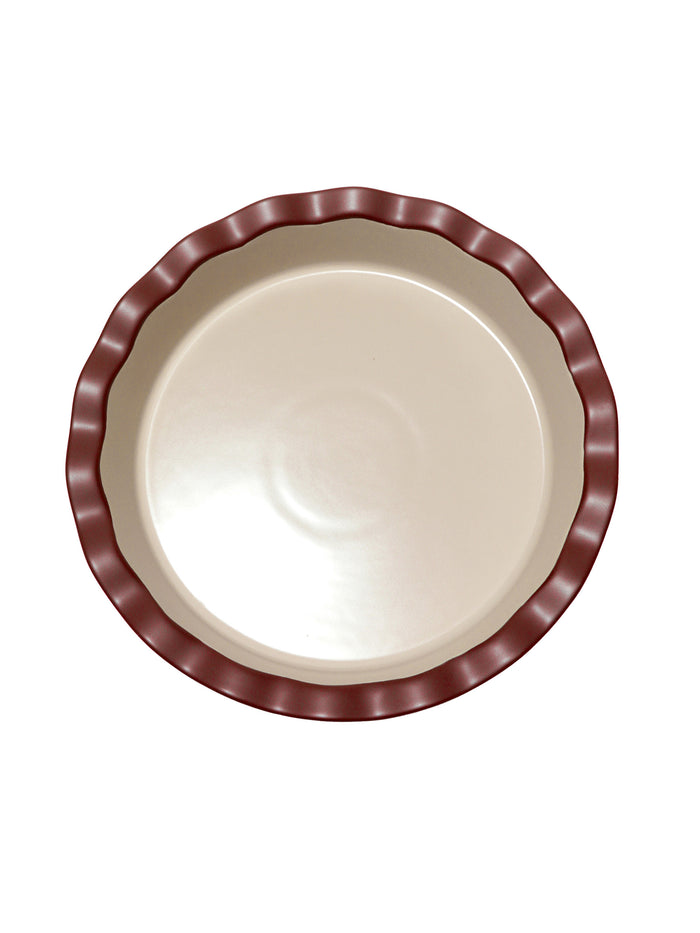 Pie Dish, Taupe, 9 Inch
