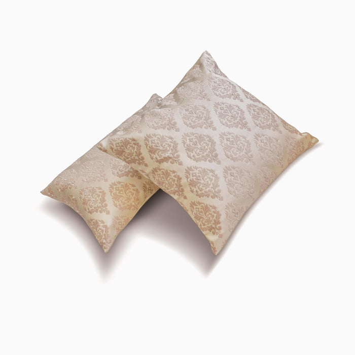 Pink Jacquard Lumbar Pillow Cover - Blush Chateau
