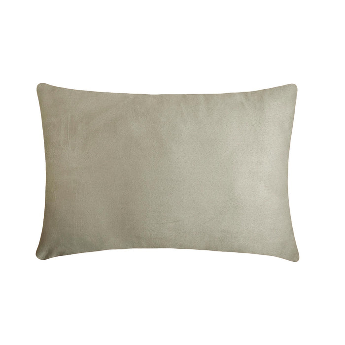 Plaidflow Gray - Gray Velvet Winter Plaid Lumbar Pillow Cover