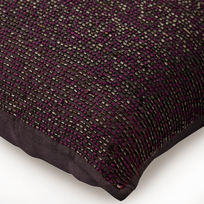 Plum Digest - Plum Art Silk Decorative Euro Sham