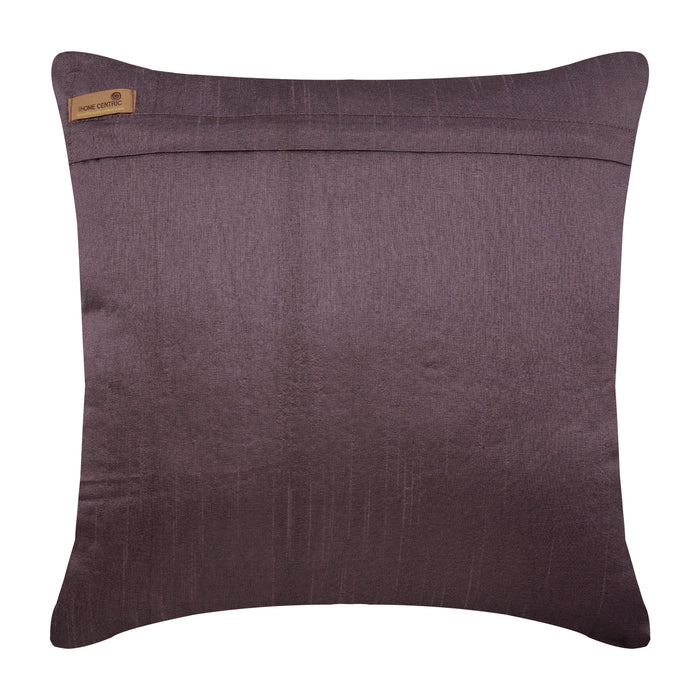 Plum Digest - Plum Art Silk Decorative Euro Sham
