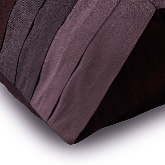Plum Waves - Plum Art Silk Decorative Euro Sham