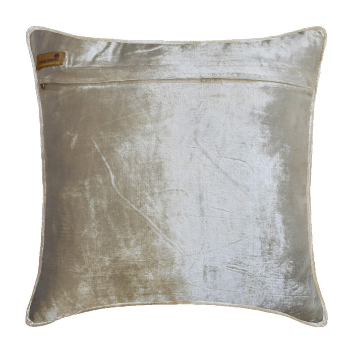 Plummy Leaves - Plum Velvet Decorative Euro Sham