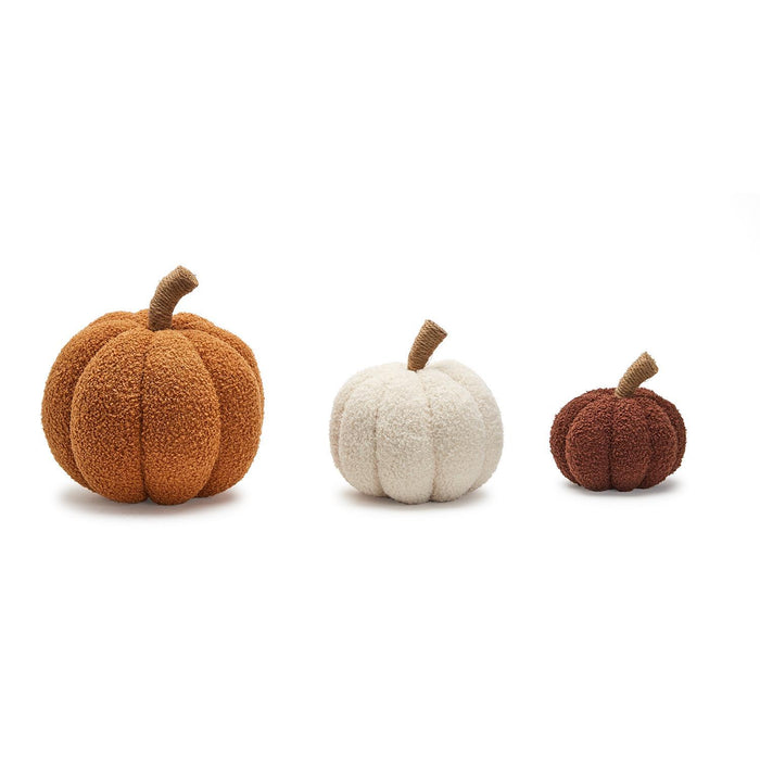 Plush Shearling Pumpkins