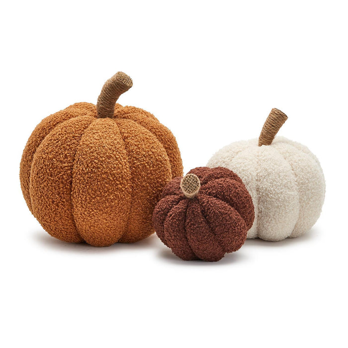 Plush Shearling Pumpkins