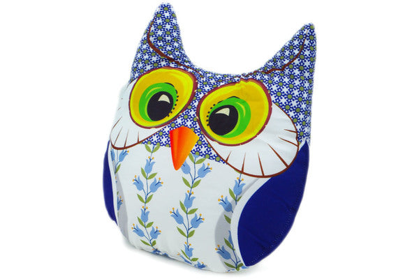 Polish Pillow - Shaped Like an Owl 11 Inches Tall