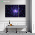 Psy Warp by Cameron Gray 3-Piece Canvas