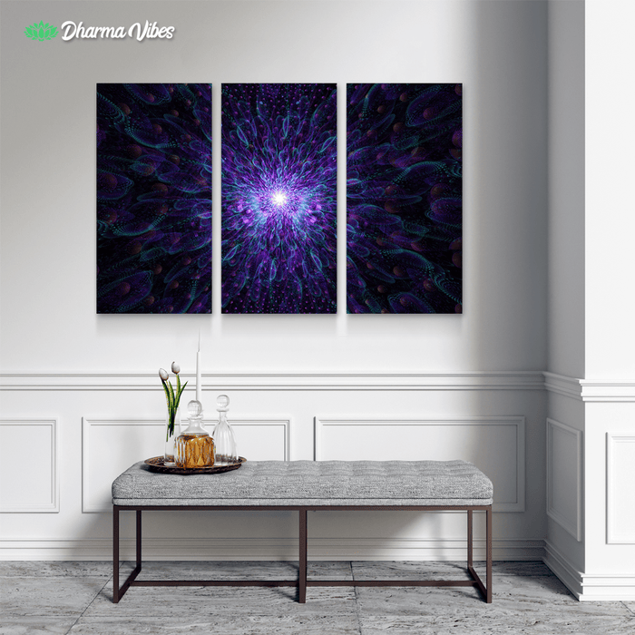 Psy Warp by Cameron Gray 3-Piece Canvas