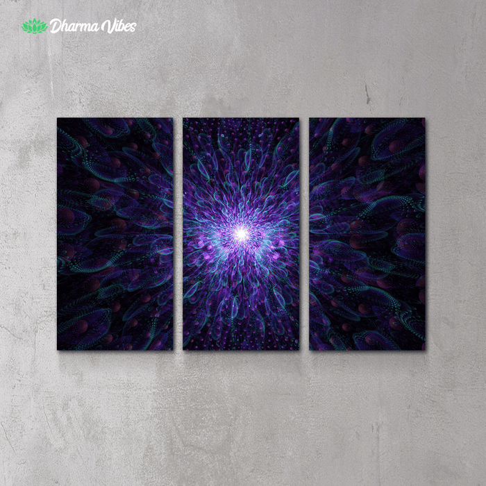 Psy Warp by Cameron Gray 3-Piece Canvas