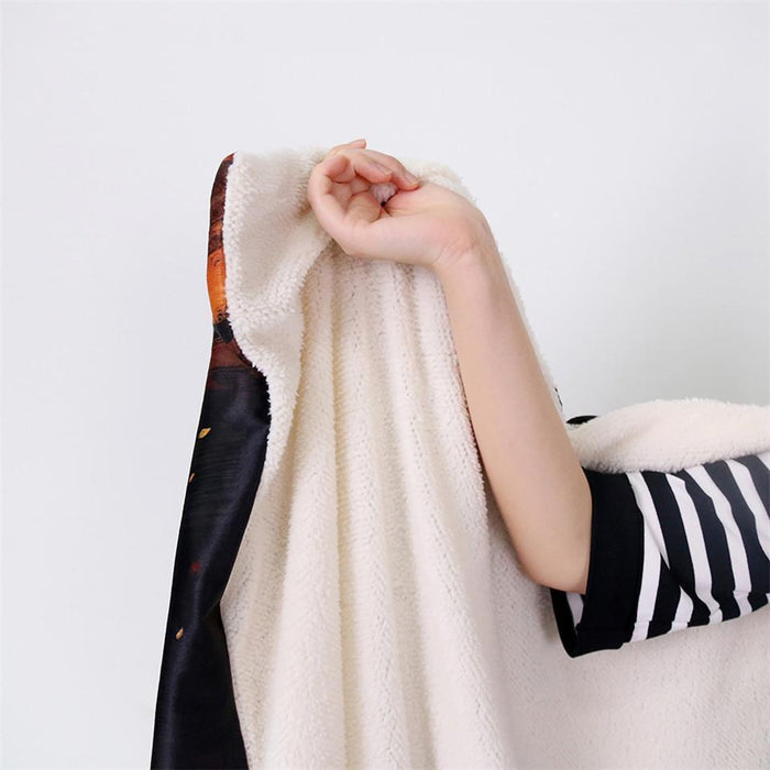 Psychedelic Inner Enlightenment by Yantrart Hooded Blanket