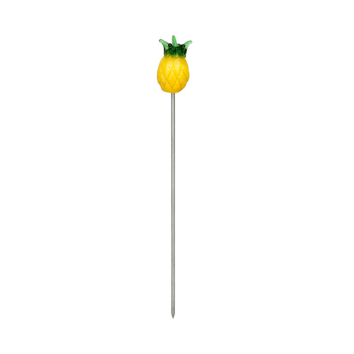 Pulsar Fruit Series Pineapple Express Glow Herb Pipe Duo | 10" | 14mm F