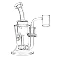 Pulsar Incycler 7 Inch Dab Rig