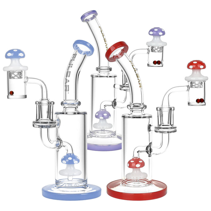 Pulsar Shroom Dab Rig Set With Carb Cap & Pearls