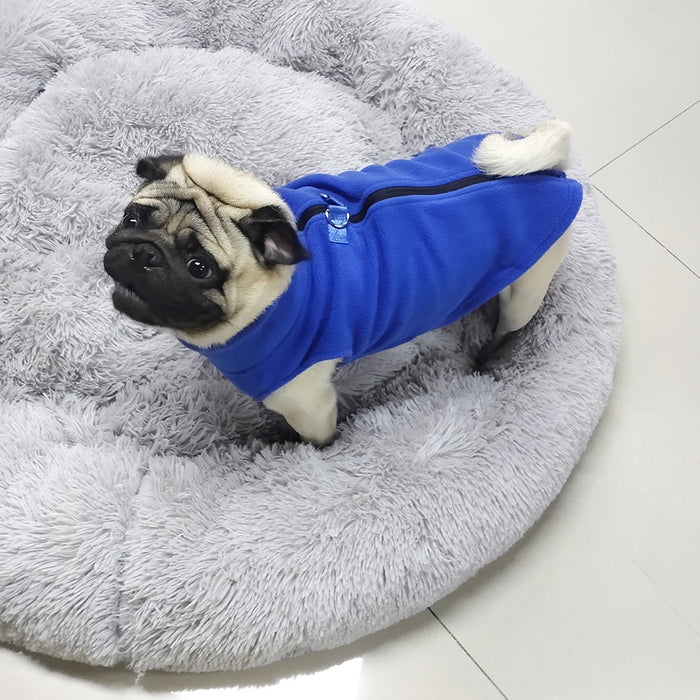 Puppy Fleece Coat Winter Warm Dog Jacket for Small Medium Breeds - French Bulldog Pug Chihuahua Vest