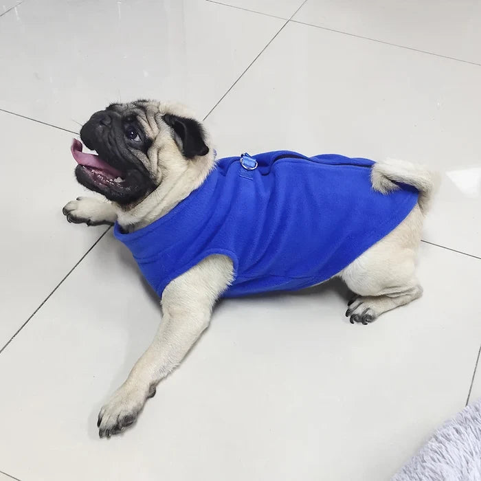 Puppy Fleece Coat Winter Warm Dog Jacket for Small Medium Breeds - French Bulldog Pug Chihuahua Vest