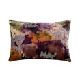 Purple Abstraction Lumbar Pillow Cover