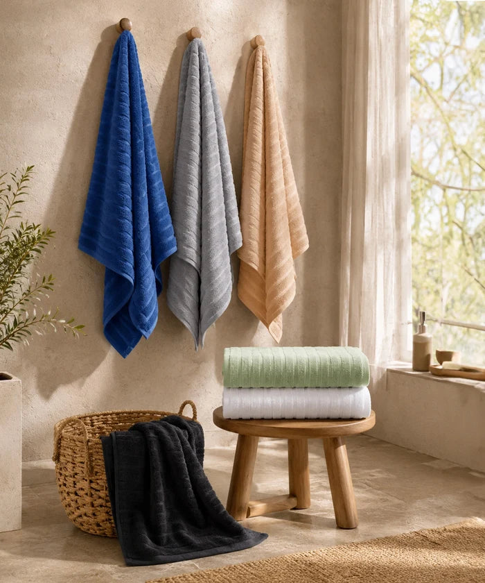 Quick Dry 1 Pc Bath Towel, White|400 GSM Cotton