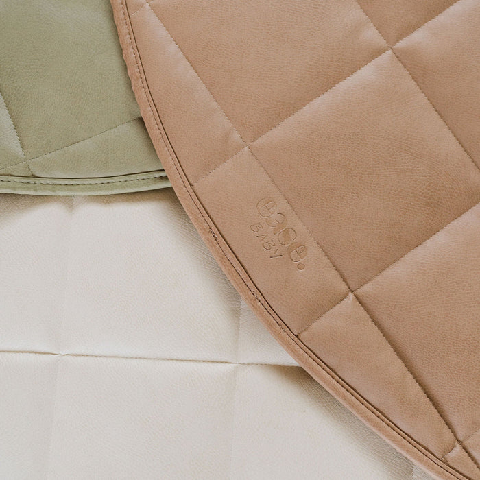 Quilted Vegan Leather Play Mat