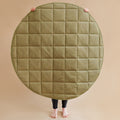Quilted Vegan Leather Play Mat