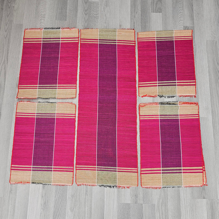 Raffia Table Runner and Placemats - Ugandan tablemat -RTM01_1